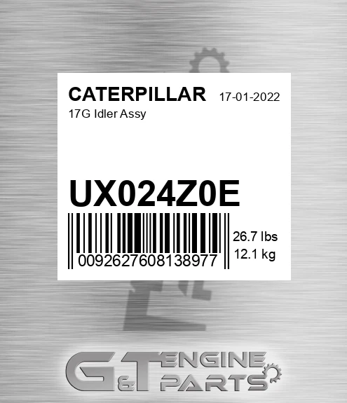 UX024Z0E 17g Idler Assy for CATERPILLAR