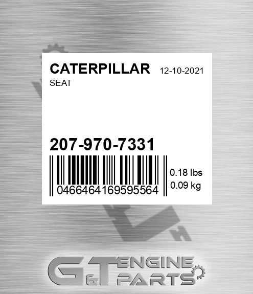 207-970-7331 Seat for CATERPILLAR