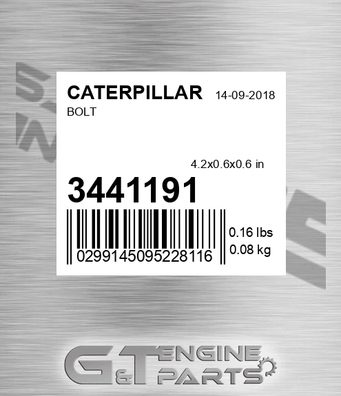 344-1191 Bolt