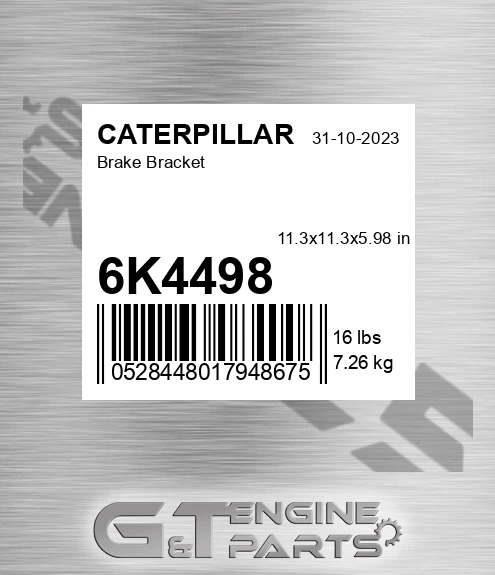 6K4498 CATERPILLAR Brake Bracket