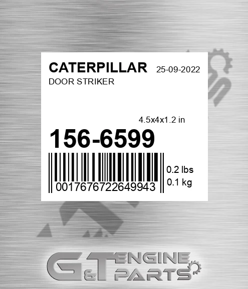 156-6599 Door Striker for CATERPILLAR