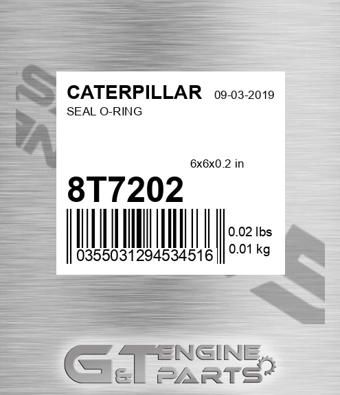 8T-7202 Seal O-ring for CATERPILLAR