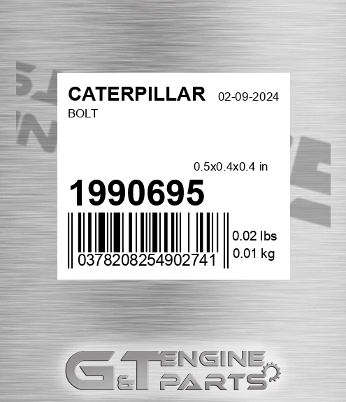 199-0695 Bolt for CATERPILLAR