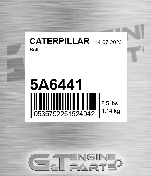 5A6441 CATERPILLAR Bolt