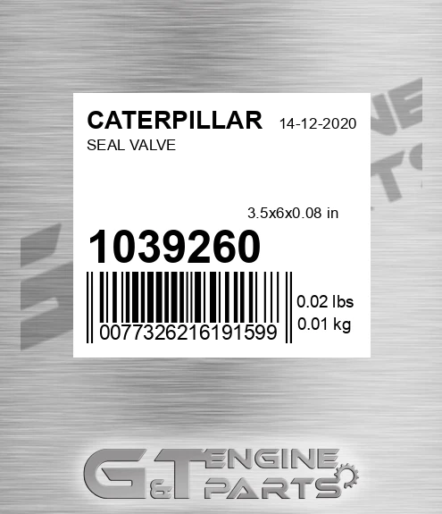 1039260 Seal Valve