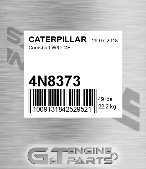 4N8373 Camshaft W/o Ge