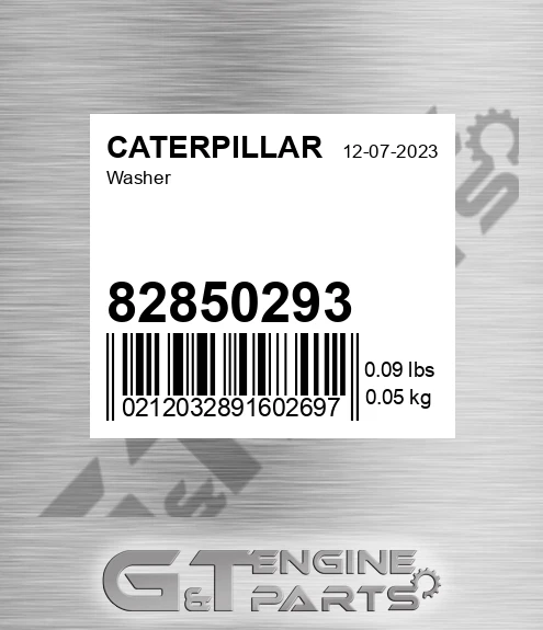 82850293 Washer