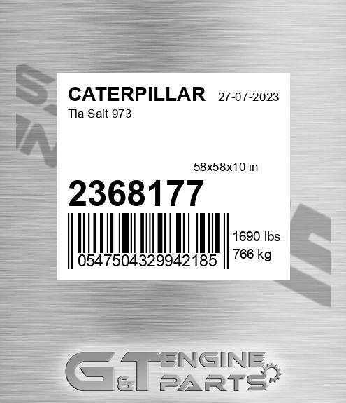2368177 Tla Salt 973 for CATERPILLAR