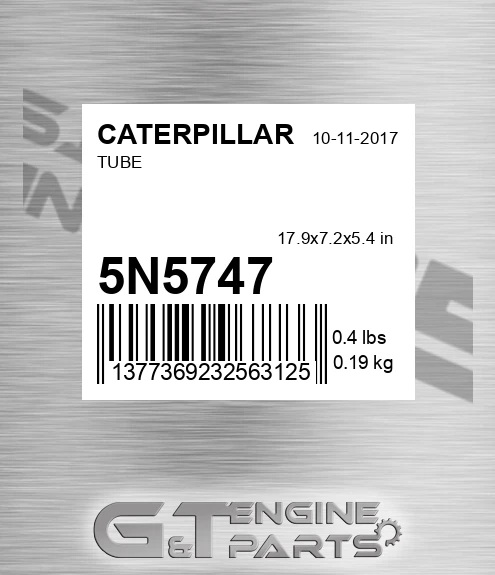 5N5747 Tube for CATERPILLAR