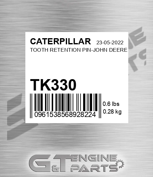 TK330 Tooth Retention Pin-john Deere