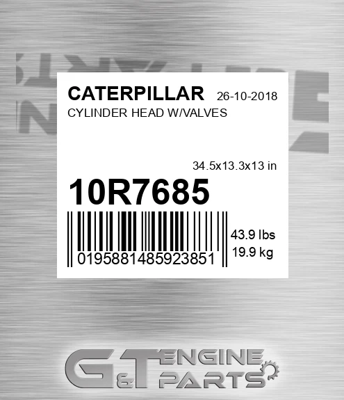 10R-7685 Cylinder Head W/valves for CATERPILLAR