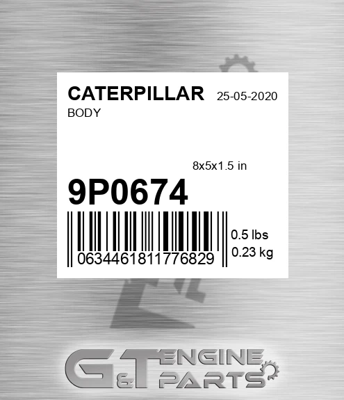 9P-0674 Body for CATERPILLAR