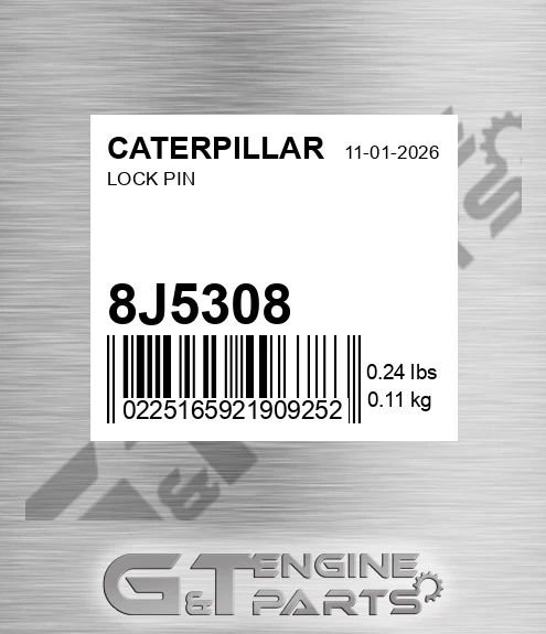 8J-5308 Lock Pin for CATERPILLAR