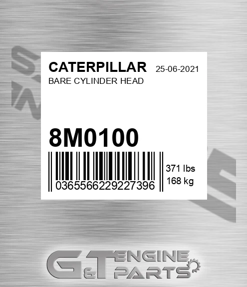 8M-0100 Bare Cylinder Head