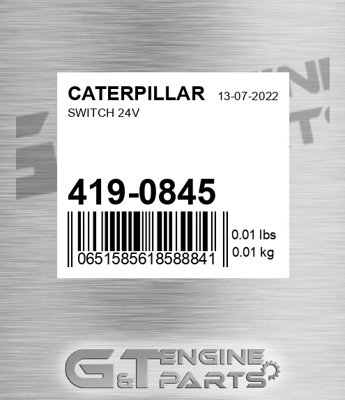 419-0845 Switch 24v
