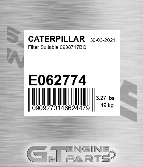 E062774 Filter Suitable 0938717bq