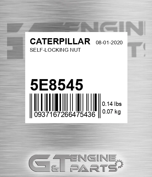 5E-8545 Self-locking Nut for CATERPILLAR