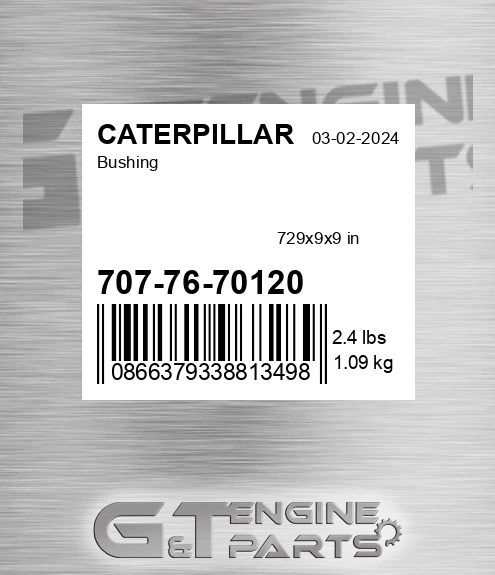 7077670120 Bushing for CATERPILLAR