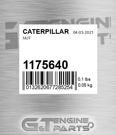 117-5640 Nut for CATERPILLAR