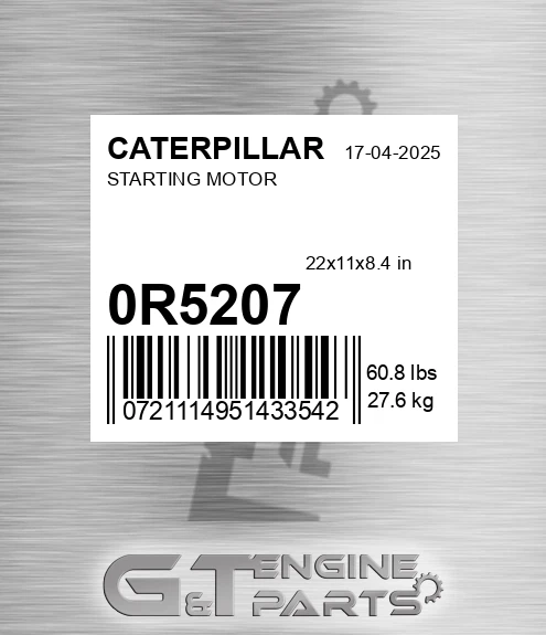0R-5207 Starting Motor