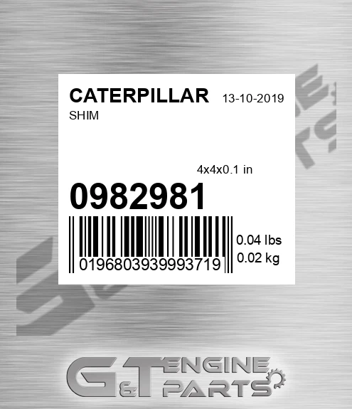 098-2981 Shim for CATERPILLAR