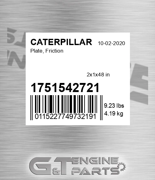 1751542721 Plate, Friction for CATERPILLAR