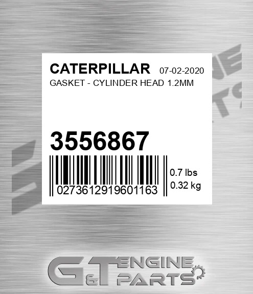 355-6867 Gasket - Cylinder Head 1.2mm for CATERPILLAR