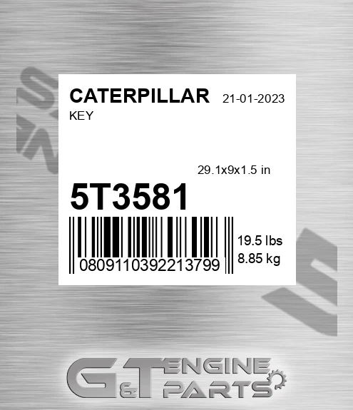 5T3581 Key for CATERPILLAR