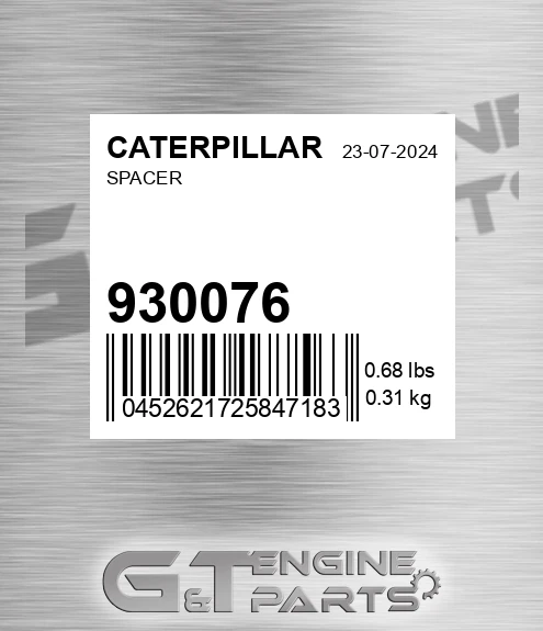930076 CATERPILLAR Spacer