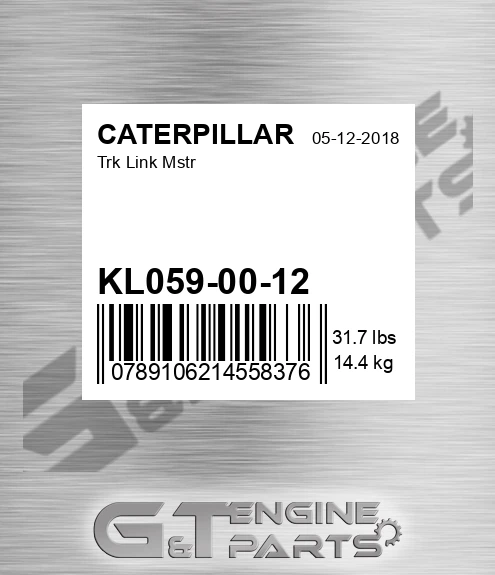 KL059-00-12 Trk Link Mstr for CATERPILLAR