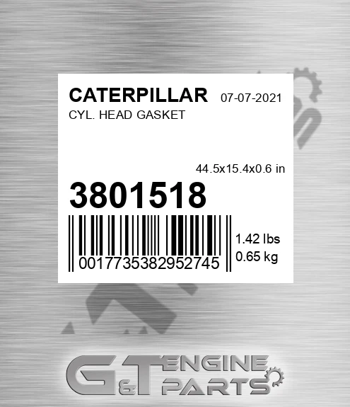 380-1518 Cyl. Head Gasket for CATERPILLAR