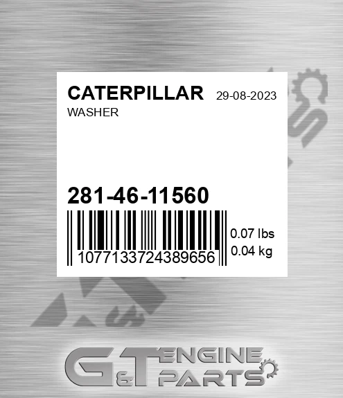 281-46-11560 Washer for CATERPILLAR