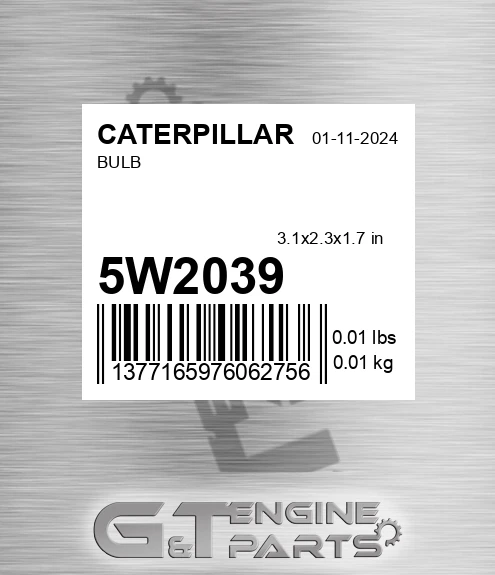 5W-2039 Bulb
