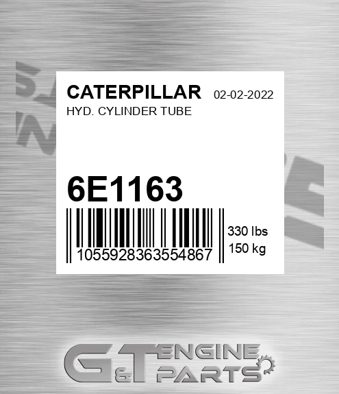 6E-1163 Hyd. Cylinder Tube for CATERPILLAR