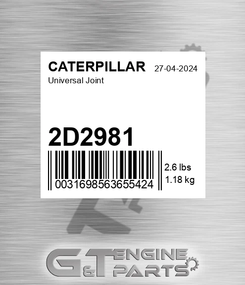 2D2981 Universal Joint