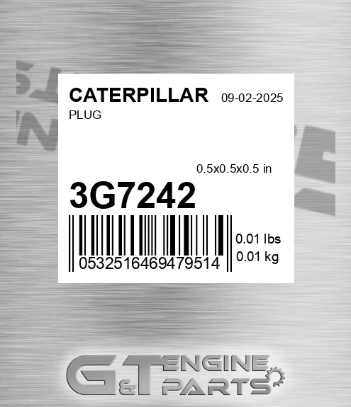 3G-7242 Plug for CATERPILLAR