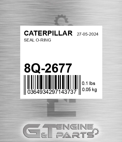 8Q-2677 Seal O-ring for CATERPILLAR