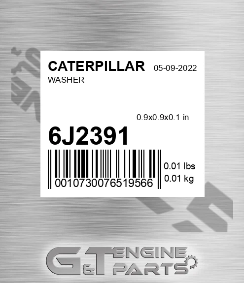 6J-2391 Washer for CATERPILLAR