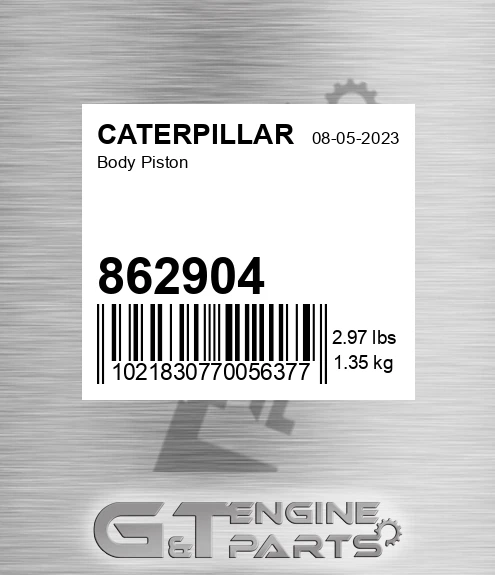 862904 Body Piston