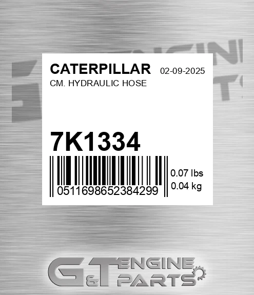 7K-1334 Cm. Hydraulic Hose for CATERPILLAR