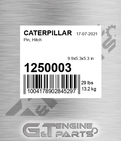 1250003 Pin, Hitch