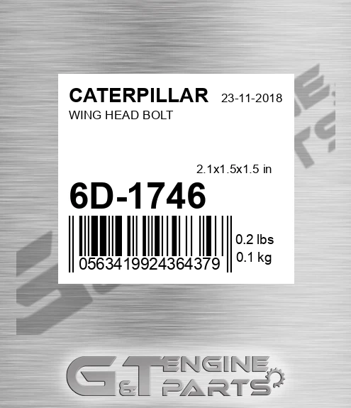 6D-1746 Wing Head Bolt