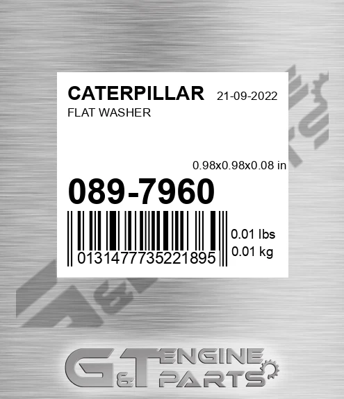 089-7960 Flat Washer for CATERPILLAR