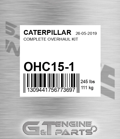 OHC15-1 Complete Overhaul Kit