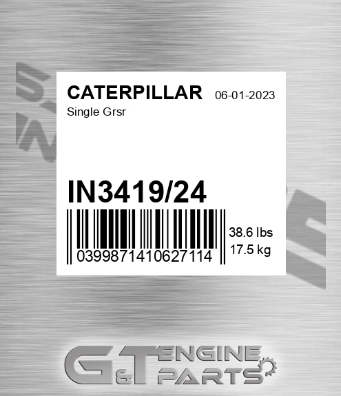 IN3419/24 Single Grsr for CATERPILLAR