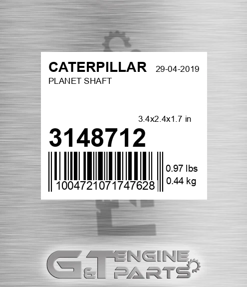 314-8712 Planet Shaft for CATERPILLAR