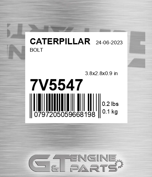 7V5547 CATERPILLAR Bolt