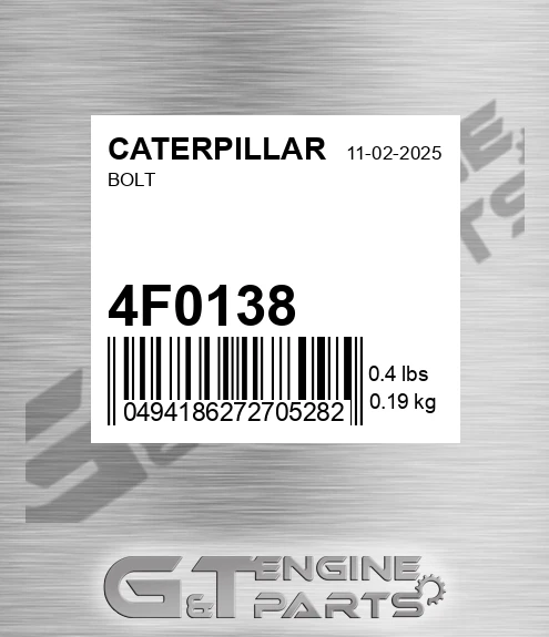 4F-0138 Bolt
