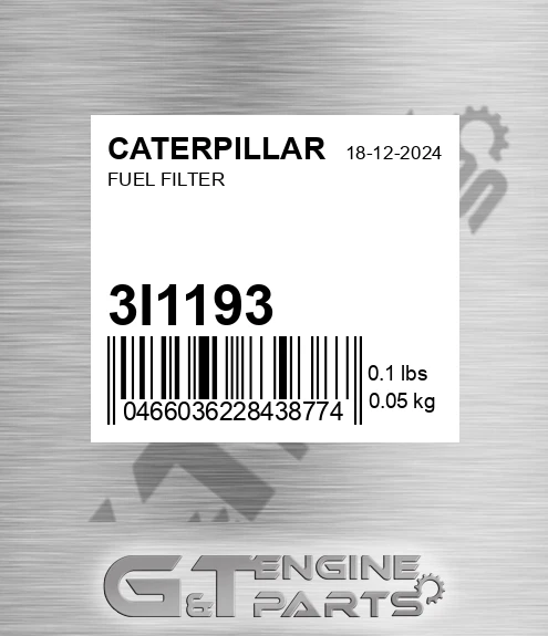3I-1193 Fuel Filter for CATERPILLAR