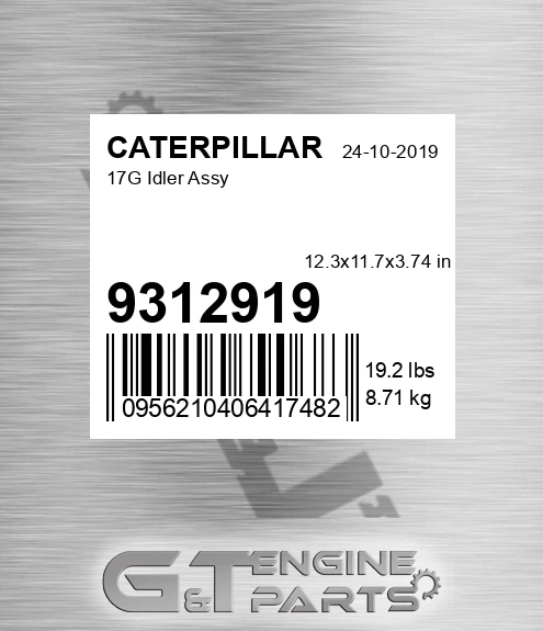 9312919 17g Idler Assy